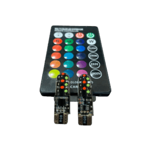 887 led t10 siliconada rgb con control