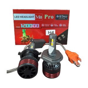 1444 cree led m8 h4 pro, 60.000lm, 120w, 6000k
