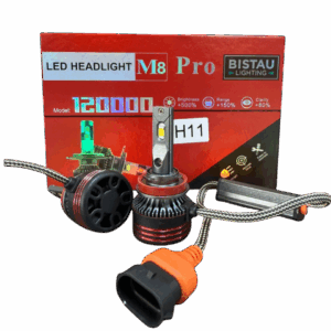 1450 cree led m8 h11 pro, 60.000lm, 120w, 6000k