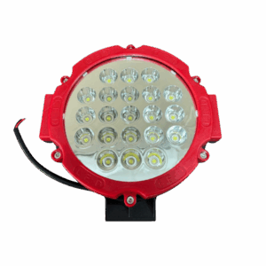 1455 faro led redondo 21 leds, 63w, 12/24v (carcasa roja)