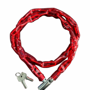 1533 linga cadena para moto y bicicleta rojo