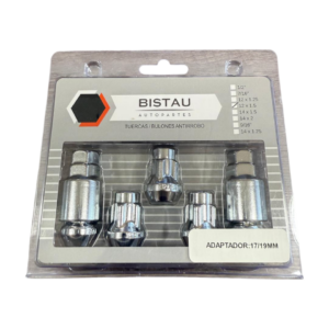 1637 tuerca antirrobo (rosca: 12mmx1,5 / adaptador: 17/19mm)