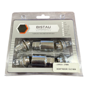 1646 tuerca antirrobo (rosca: 12mmx1,5 / largo: 37mm / adapt: 19/21mm)