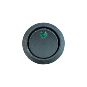 0558 tecla 1 punto redonda on off con led verde