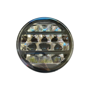 1553 faro led redondo 7" 12 leds drl blanca+ambar 70w 12/24v