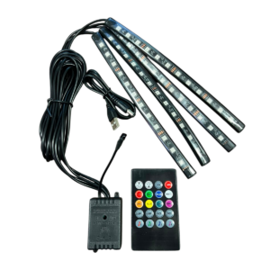 1569 tiras led rgb interior para auto (x4u)